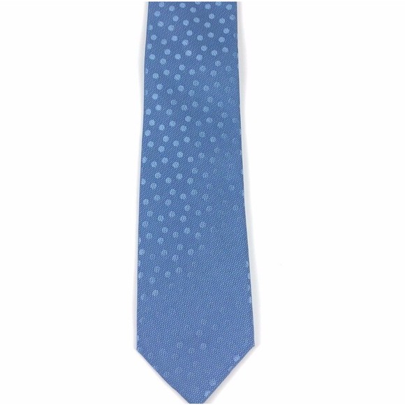 Vince Camuto Tie Men's Silk Blue Polka Dot Classic Elegant Dressy Necktie 3 x 57 - Picture 3 of 7